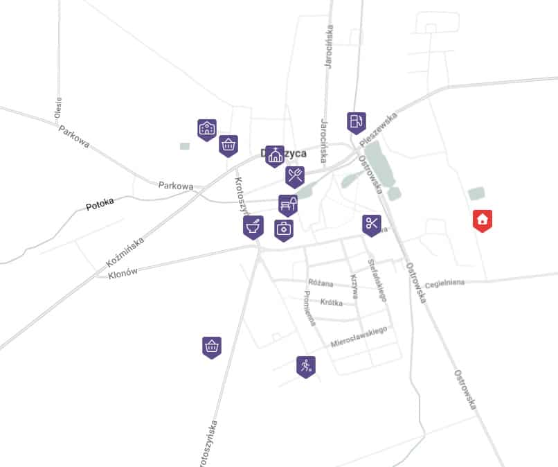 Mapa Dobrzycy Mapa Lokalizacja